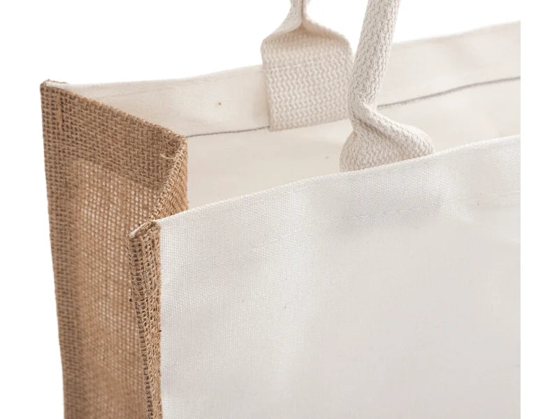 DTF Printable Blank Linen Tote Bag with Bleached Canvas