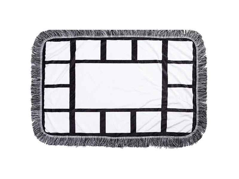 Sublimation 15 Panel Plush Throw Blanket (50*80cm/19.7inchx31.5inch)