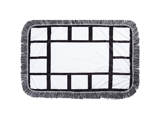 Sublimation 15 Panel Plush Throw Blanket (50*80cm/19.7inchx31.5inch)