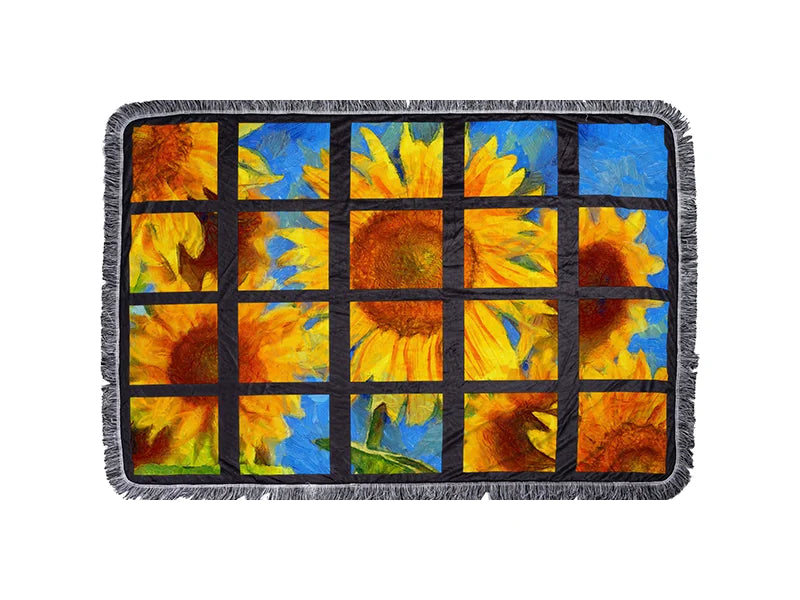 Sublimation 20 Panel Plush Throw Blanket (100*150cm /39.4inch x 59inch)