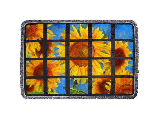 Sublimation 20 Panel Plush Throw Blanket (100*150cm /39.4inch x 59inch)