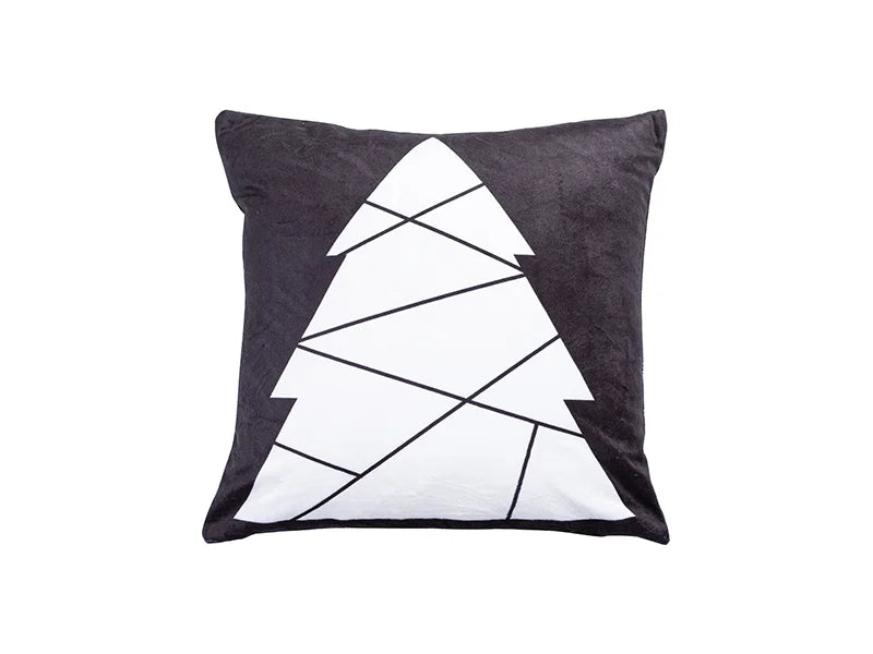 Sublimation 10 Panel Plush Pillow Cover (Tree Shape, 40*40cm/15.75inchx15.75inch)