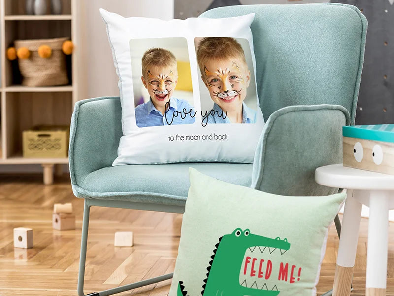 Two-Tone Sublimation Blanks Pillow Cover (40*40cm/15.7inch x 15.7inch, Light Green)