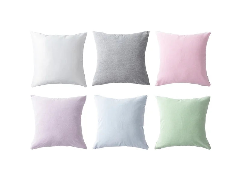 Two-Tone Sublimation Blanks Pillow Cover (40*40cm/15.7inch x 15.7inch, Light Green)