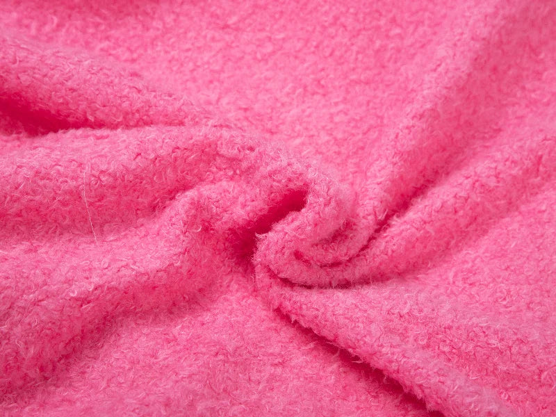 Sublimation Heart Shaped Blended Plush Pillow Cover(White w/ Pink, 40*40cm)