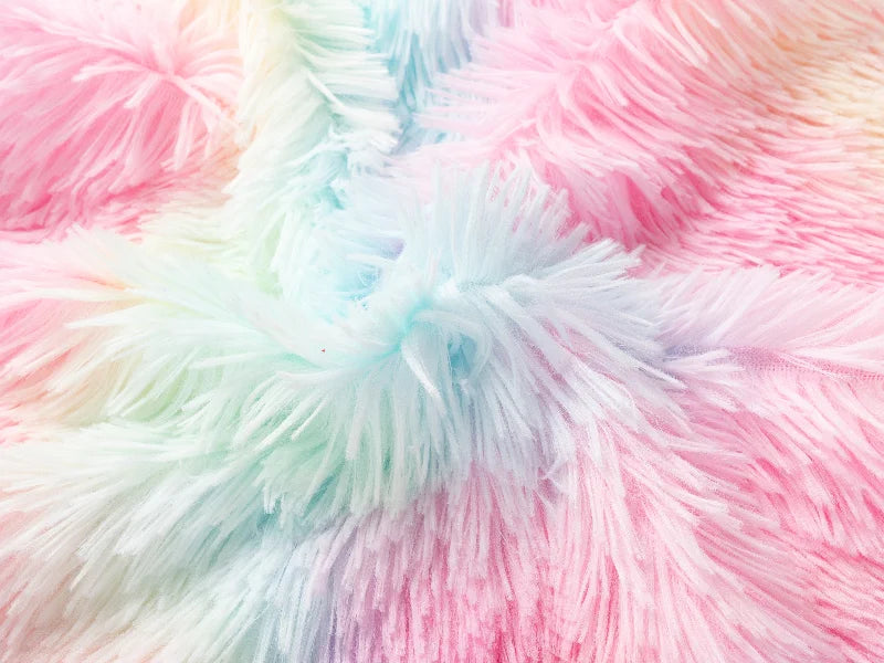 Two Tone Sublimation Blanks Pillow Cover(Tie Dyed Long Fleece with Microfiber,40*40cm)