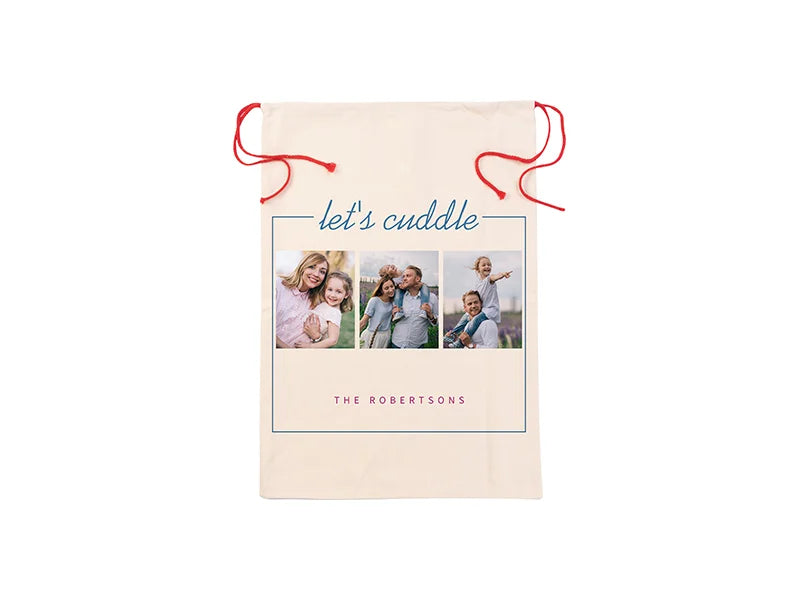 Sublimation Blanks Christmas Sack wtih Red String(50*70cm)