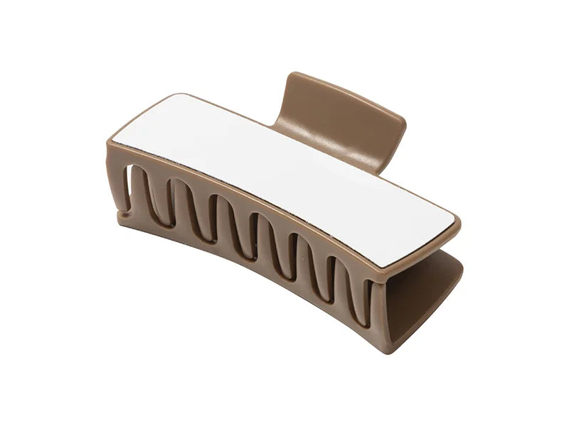Sublimation Blanks Adult Ponytail Clip w/ Insert(Dark Brown,5.4*10.5*4.2cm)
