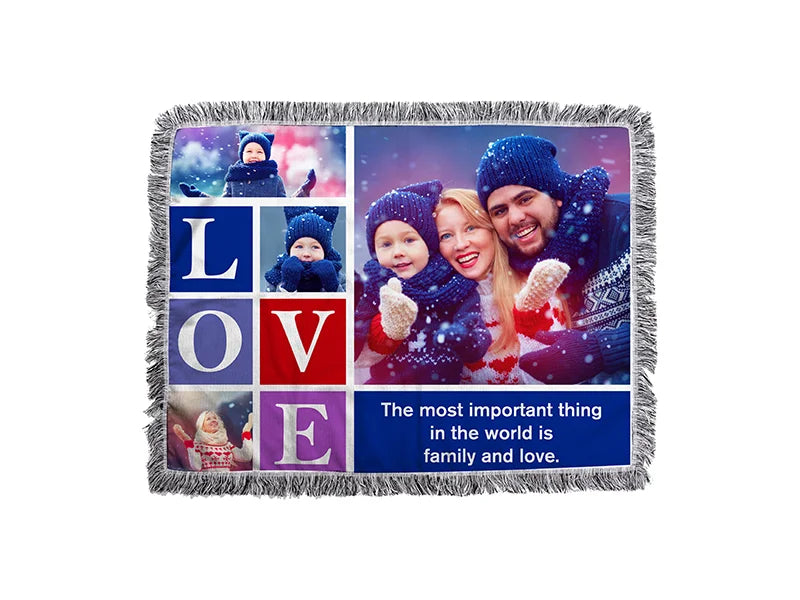 Sublimation Blanks Tassel Tapestry (130*150cm/51.18inchx59.05inch)