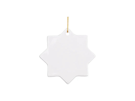 Sublimation 3inch Octagon Ceramic Ornament