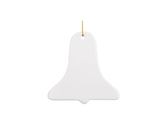 Sublimation 3inch Bell Ceramic Ornament