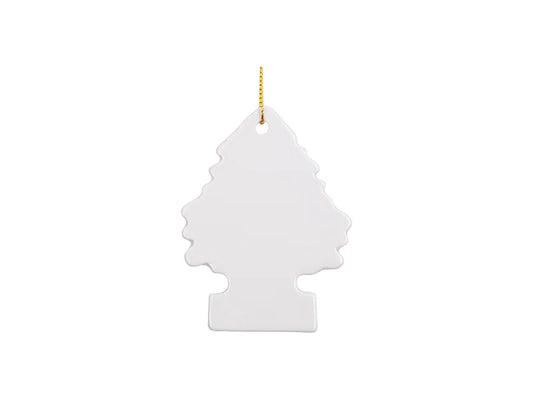Sublimation 3inch Christmas Tree Ceramic Ornament