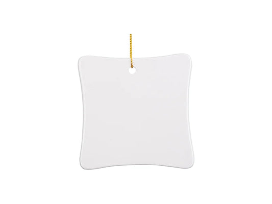 Sublimation 3inch Square Ceramic Ornament