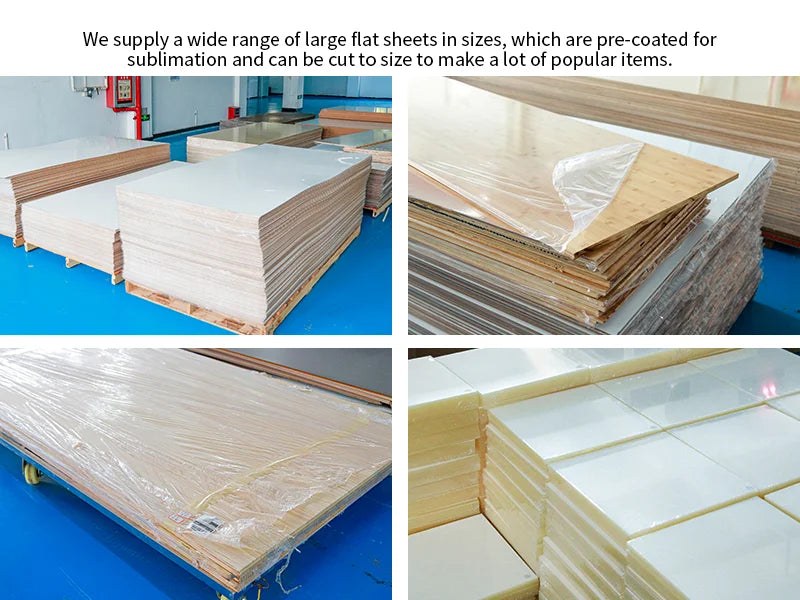 Sublimation Blanks Hardboard Sheet (Double-Sided, 47.2inchx47.2inch/120x120x0.3cm)