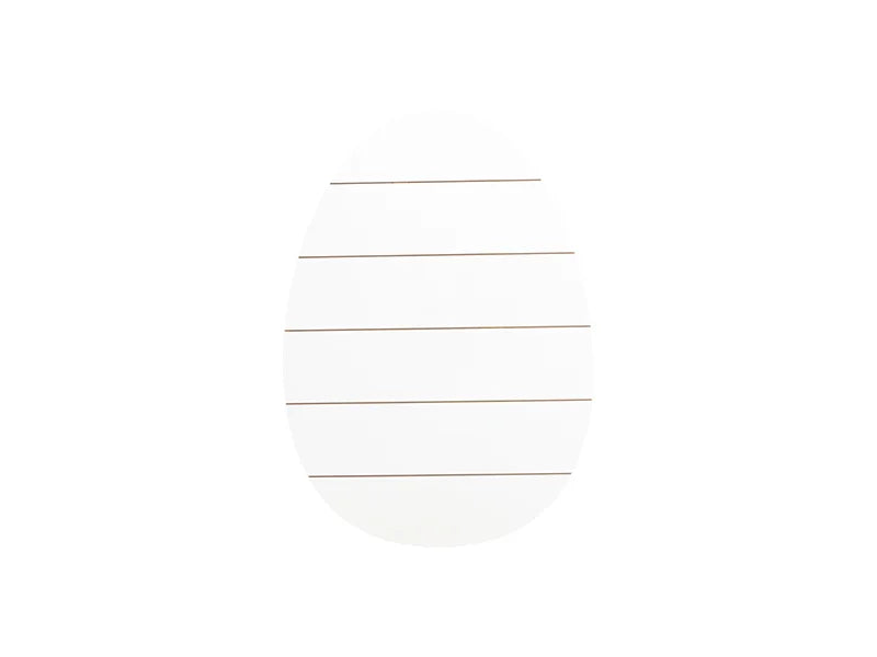Sublimation Blanks Easter Egg Shaped MDF Sign w/ Stripes (27*38*1.5cm)