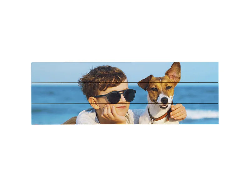 Sublimation Blanks Rectangular MDF Sign w/ Stripes (45*15*1.5cm)