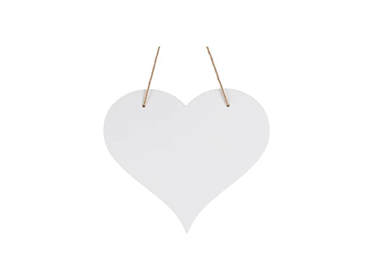 Sublimation Hardboard Door Hanger (Heart Shape,29.8*26.3*0.3cm)