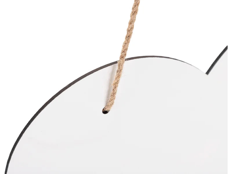 Sublimation Hardboard Door Hanger (Heart Shape,29.8*26.3*0.3cm)