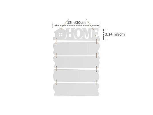 Sublimation Blanks 5 Pieces Hardboard HOME Hanging Wall Signs (Rectangle)