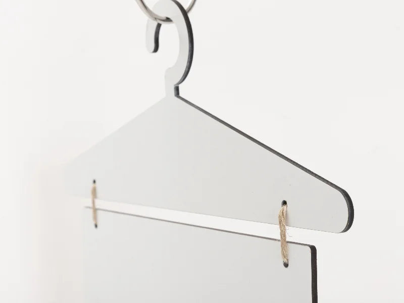 Sublimation Blanks 5 Pieces Laundry Room Hardboard Hanging Wall Signs (Hanger & Rectangle)