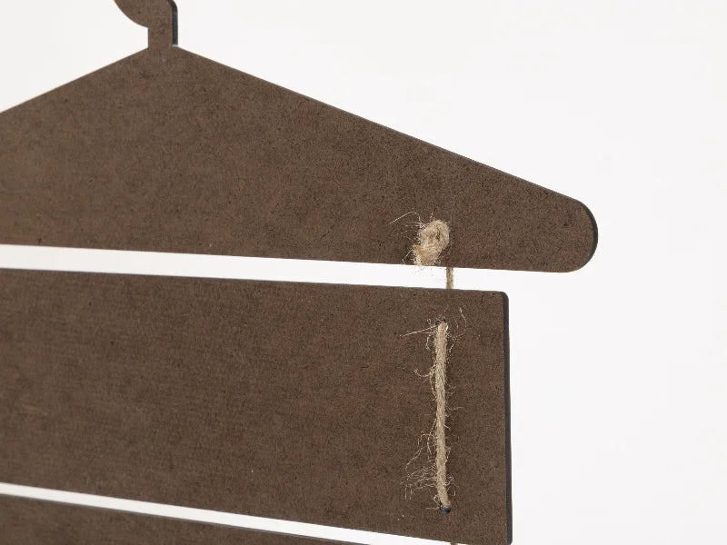 Sublimation Blanks 5 Pieces Laundry Room Hardboard Hanging Wall Signs (Hanger & Rectangle)