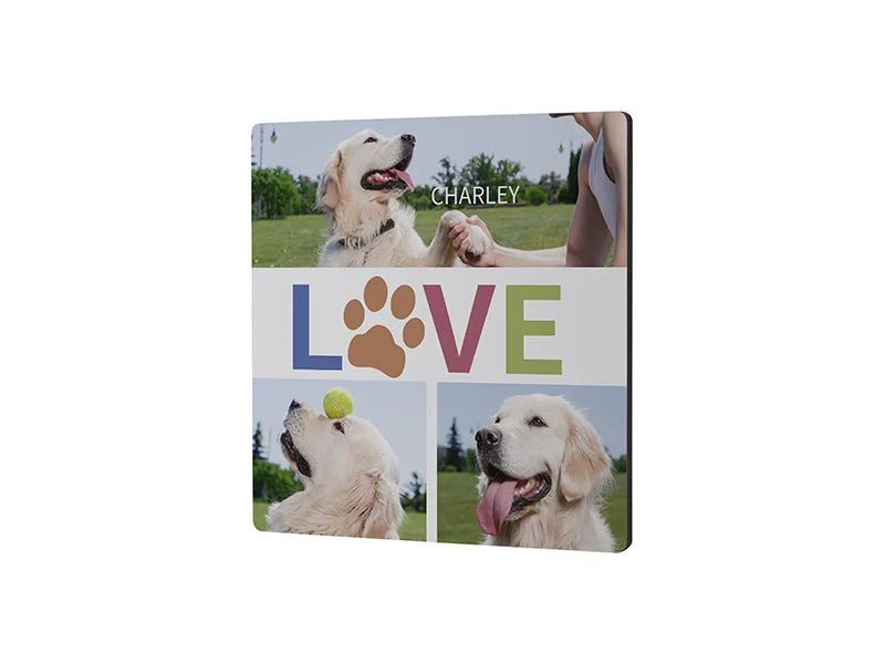 Eco Sublimation Blanks MDF Board Sample 2PK(20*20*0.6cm)