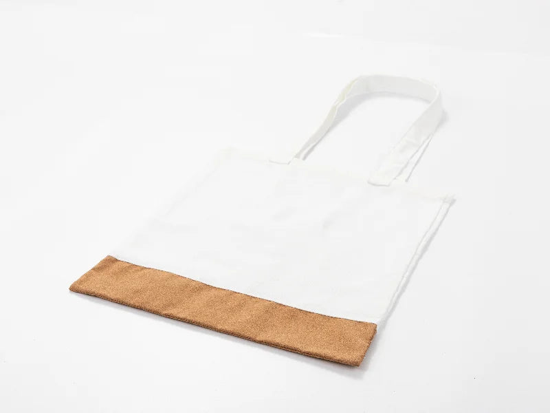 Sublimation Blanks Canvas Stitching Cork Eco-Friendly Shopping Bag