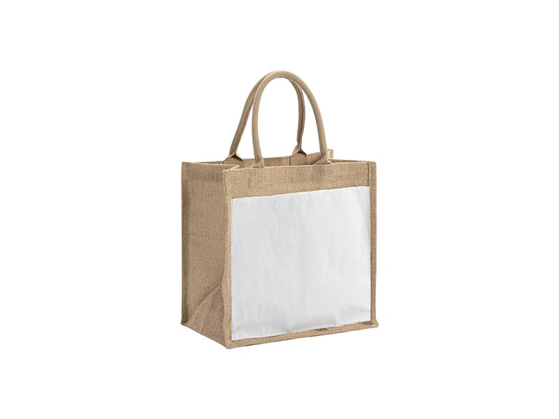 Sublimation Blanks Jute Tote bag(30*30*19cm)