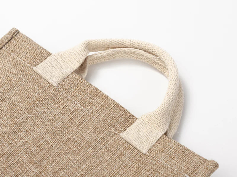 Sublimation Blanks Linen Shopping Bag (27*25*12cm)