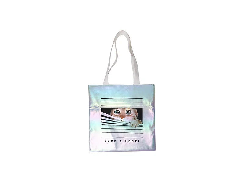 Sublimation Gradient Shopping Bag (Light Blue,34*36cm)