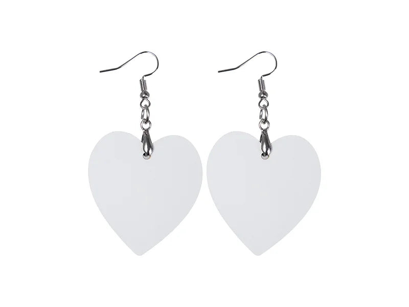 Sublimation Hardboard Earring (Heart)