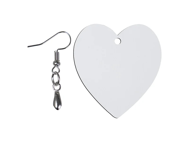 Sublimation Hardboard Earring (Heart)