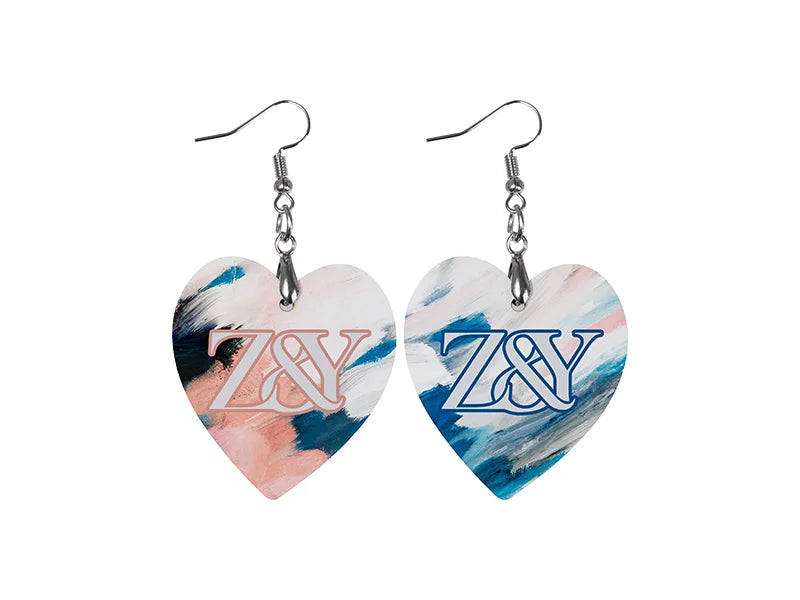 Sublimation Hardboard Earring (Heart)