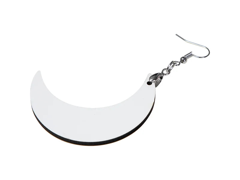 Sublimation Hardboard Earring (Moon Shape)