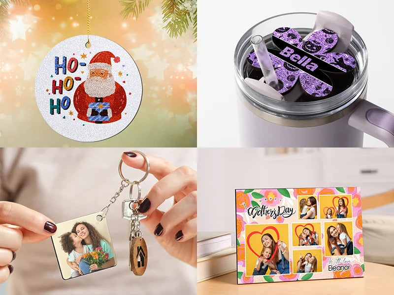 Premium Sublimation Glitter Hardboard Sheet (12inch x 12inch/30.5*30.5*0.3cm)