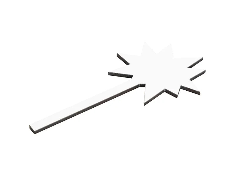 Sublimation Blank Hardboard Star Shape Message Sign (7.5*15.5*0.3cm, Single-Sided)