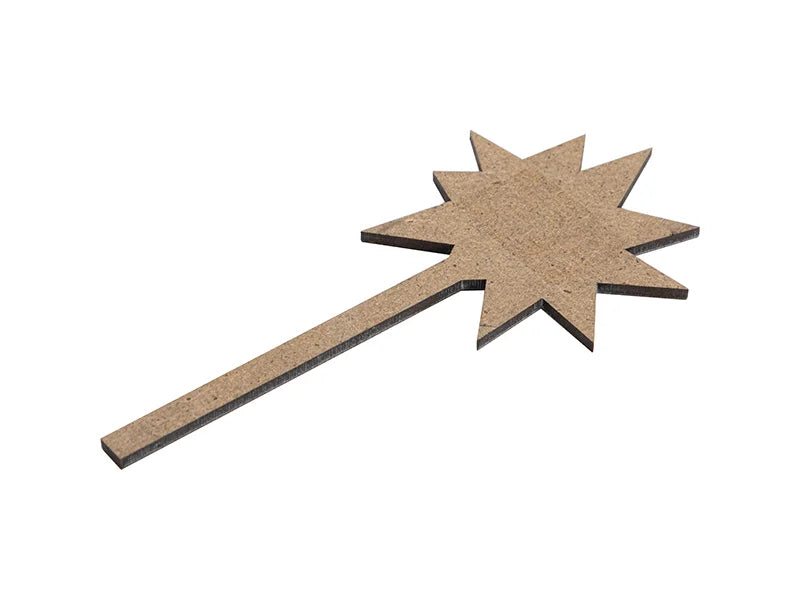 Sublimation Blank Hardboard Star Shape Message Sign (7.5*15.5*0.3cm, Single-Sided)