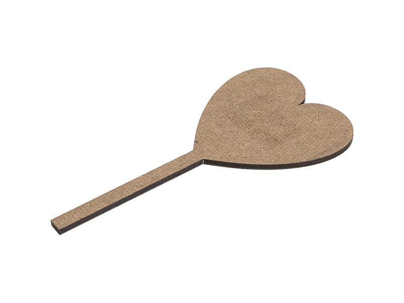 Sublimation Blank Hardboard Heart Shape Message Sign(7.5*15.5*0.3cm, Single-Sided)