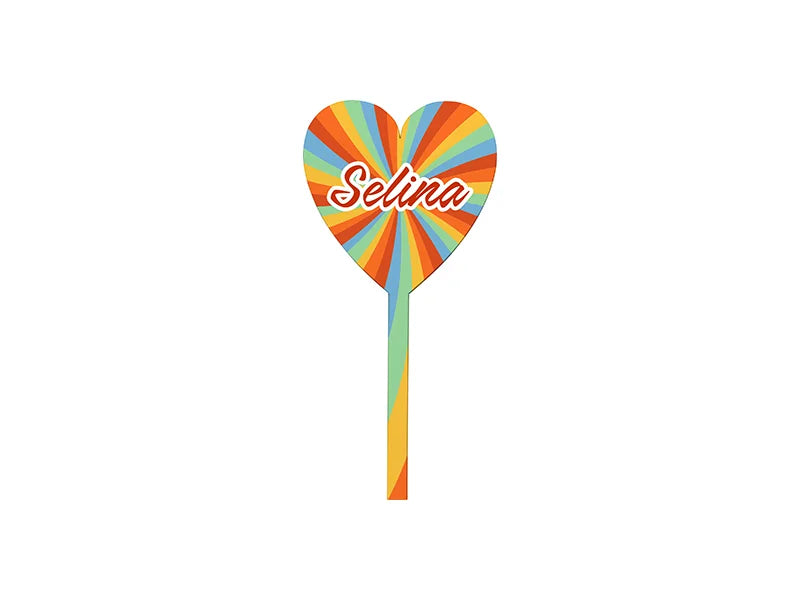 Sublimation Blank Hardboard Heart Shape Message Sign(7.5*15.5*0.3cm, Single-Sided)