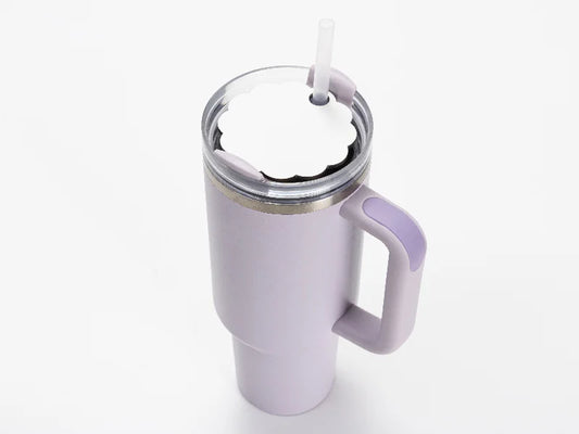 Sublimation Blanks HB Name Tag for 40oz Stanley Tumbler (8.2*8.2*0.3cm,Lace RND Shape)