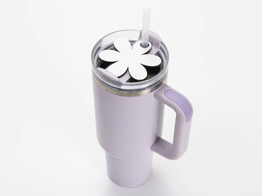 Sublimation Blanks HB Name Tag for 40oz Stanley Tumbler (7.3*8.2*0.3cm,Sunflower Shape)