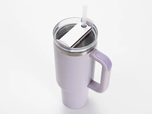 Sublimation Blanks HB Name Tag for 40oz Stanley Tumbler (3.4*8.2*0.3cm, Square Shape)