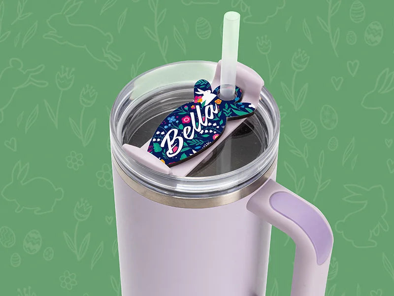 Sublimation Blank Hardboard Name Tag for 40oz Stanley Tumbler (Carrot)