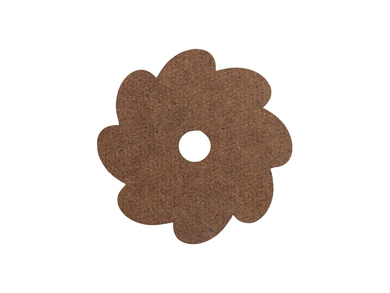 Sublimation Blanks Hardboard Name Tag (8.1*8.1*0.3cm,Wheels Shape)