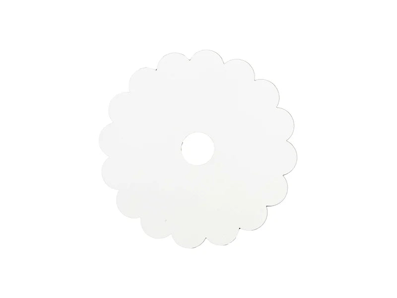 Sublimation Blanks Hardboard Name Tag (8.1*8.1*0.3cm,Gear Lace Shape)