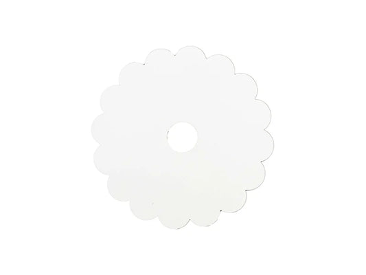 Sublimation Blanks Hardboard Name Tag (8.1*8.1*0.3cm,Gear Lace Shape)