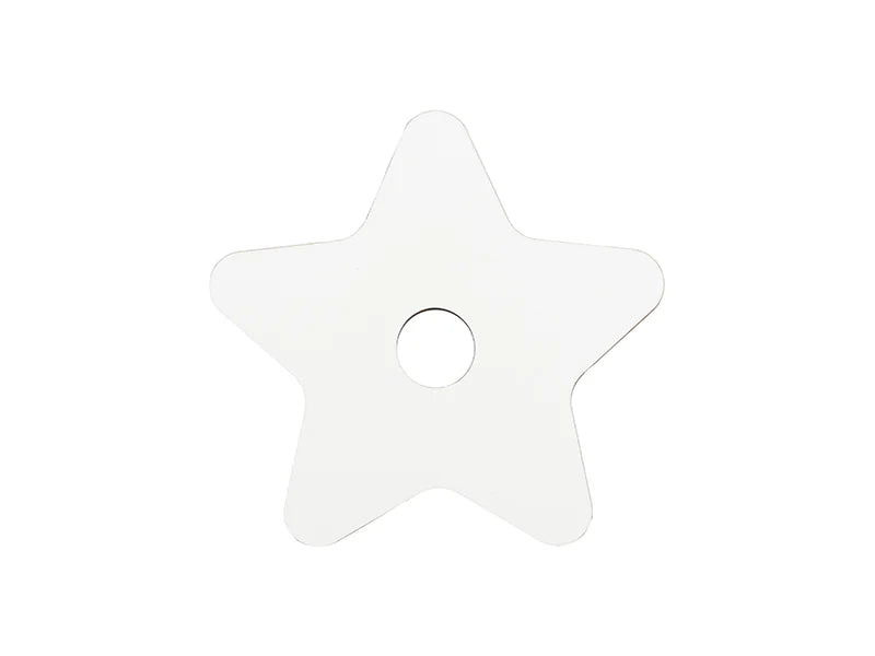 Sublimation Blanks Hardboard Name Tag (7.4*7.7*0.3cm,Star Shape)