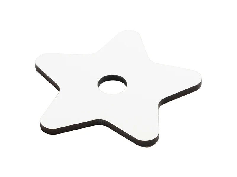 Sublimation Blanks Hardboard Name Tag (7.4*7.7*0.3cm,Star Shape)