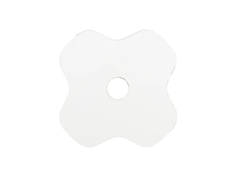 Sublimation Blanks Hardboard Name Tag (8.1*8.1*0.3cm,Lucky Clover Shape)