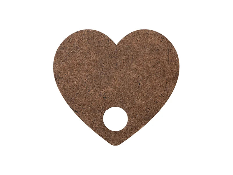 Sublimation Blanks Hardboard Name Tag (5.7*6.2*0.3cm,Heart Shape)